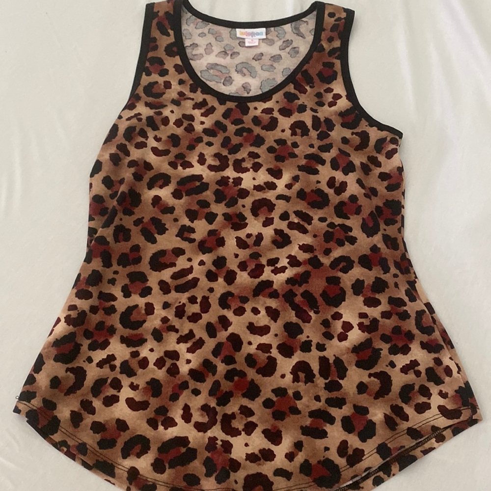Lularoe Rare Leopard Print Pattern Like New Tank Top